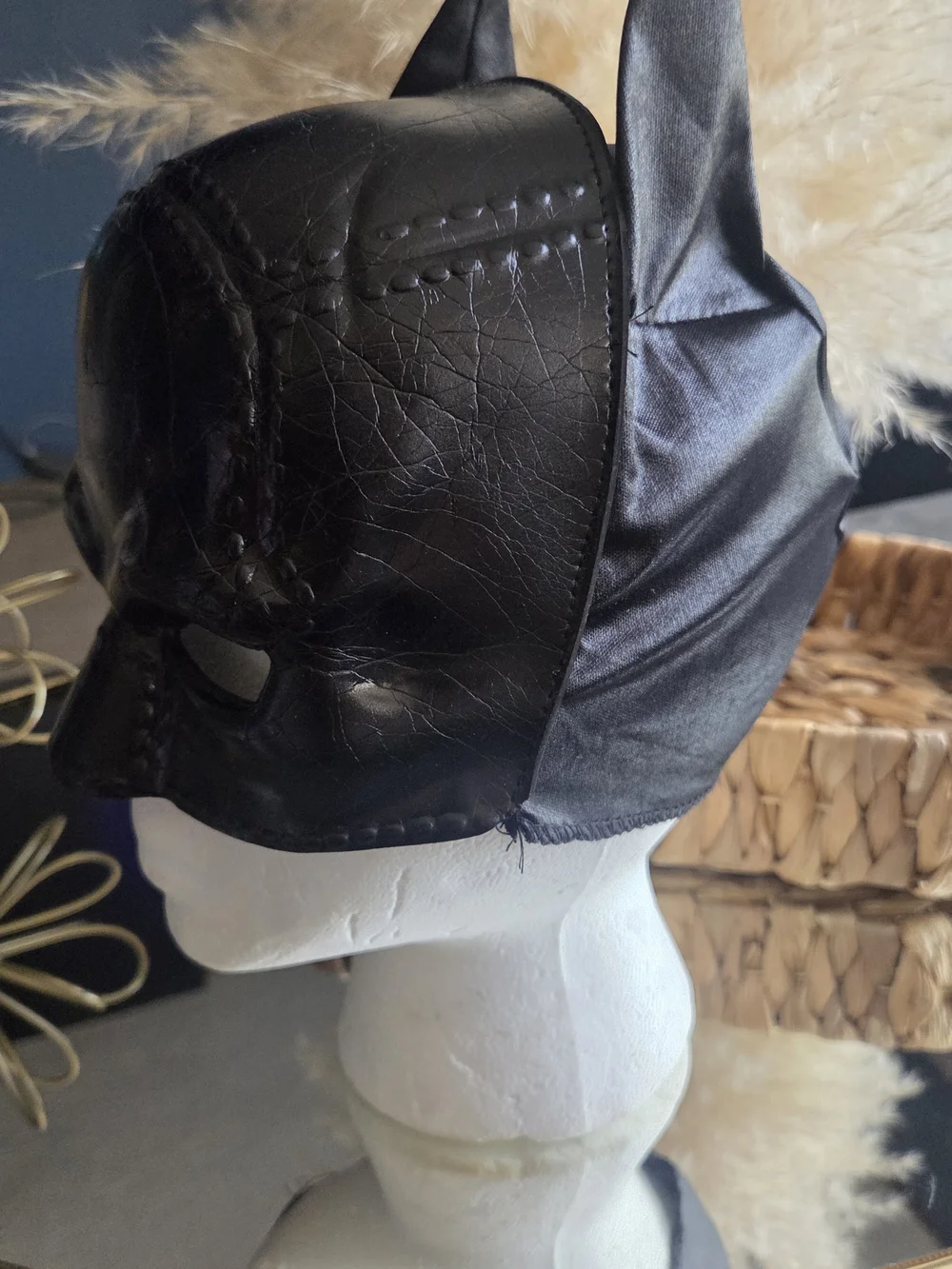 Not All Heroes Wear Capes | Batman Faux Leather Mask DC WB Cosplay